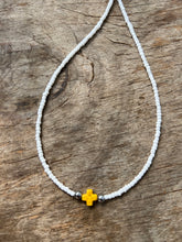 Load image into Gallery viewer, Little Mama Beaded Cross Necklace
