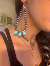 Load image into Gallery viewer, Turquoise Teardrop Earrings
